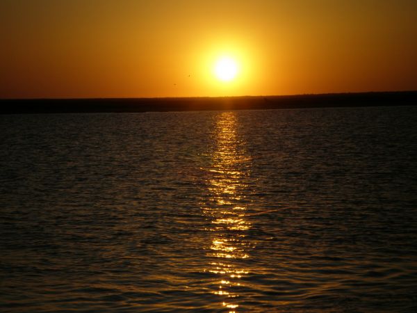 Sunset on Quintana Beach